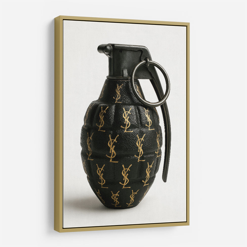 Saint Laurent Fashion Inspired Grenade Wall Art  